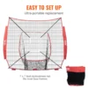 VEVOR 7x7 ft Baseball Softball Practice Net - Image 4